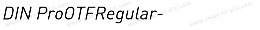 DIN ProOTFRegular字体转换